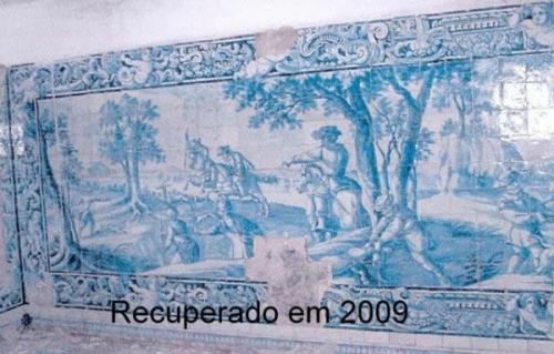 2004 - Quinta de Palhais, Loures. Vários painéis de azulejos barrocos da 1ª metade do Século XVIII, furtados entre Junho e Julho de 2004 da Quinta de Palhais em Pinheiro do Loures.