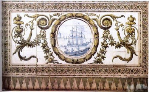 2006 - Quinta do Bulhaco, Vila Franca de Xira. Painel de 84 azulejos neoclássicos de cerca de 1800, furtado em Abril de 2006 da Quinta do Bulhaco em Vila Franca de Xira