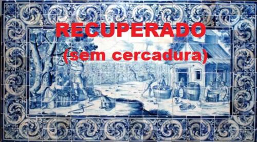 2009 - Praça Príncipe Real, Lisboa. Um de diversos painéis de azulejos, Séc. XVII, furtados de um antiquário na Praça do Príncipe Real, em Lisboa. O furto terá ocorrido entre 26 de Junho e 16 de Julho de 2009. Recuperado (sem cercadura).
