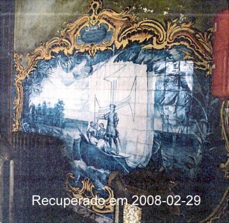 2001 - Palácio da Rosa, Lisboa. Painel de azulejos do início do séc. XX, da autoria de Leopoldo Battistini, furtado em 28/8/2001 do Palácio da Rosa em Lisboa