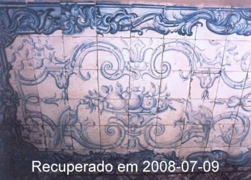 2001 - Palácio da Rosa, Lisboa. Painel de azulejos dos meados do Século XVIII, furtado em 28/8/2001 de uma sala do Palácio da Rosa, em Lisboa