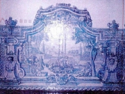 2002 - Palacete Silva Amado, Lisboa. Um de vários painéis de azulejos furtados do Palacete Silva Amado, em Lisboa. O furto terá ocorrido entre 25 e 28 de Outubro de 2002.